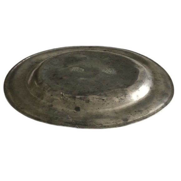 Antique Thomas Danforth Boardman Pewter 7 7/8” Plate Eagle 1805-1820 American - Picture 5 of 8